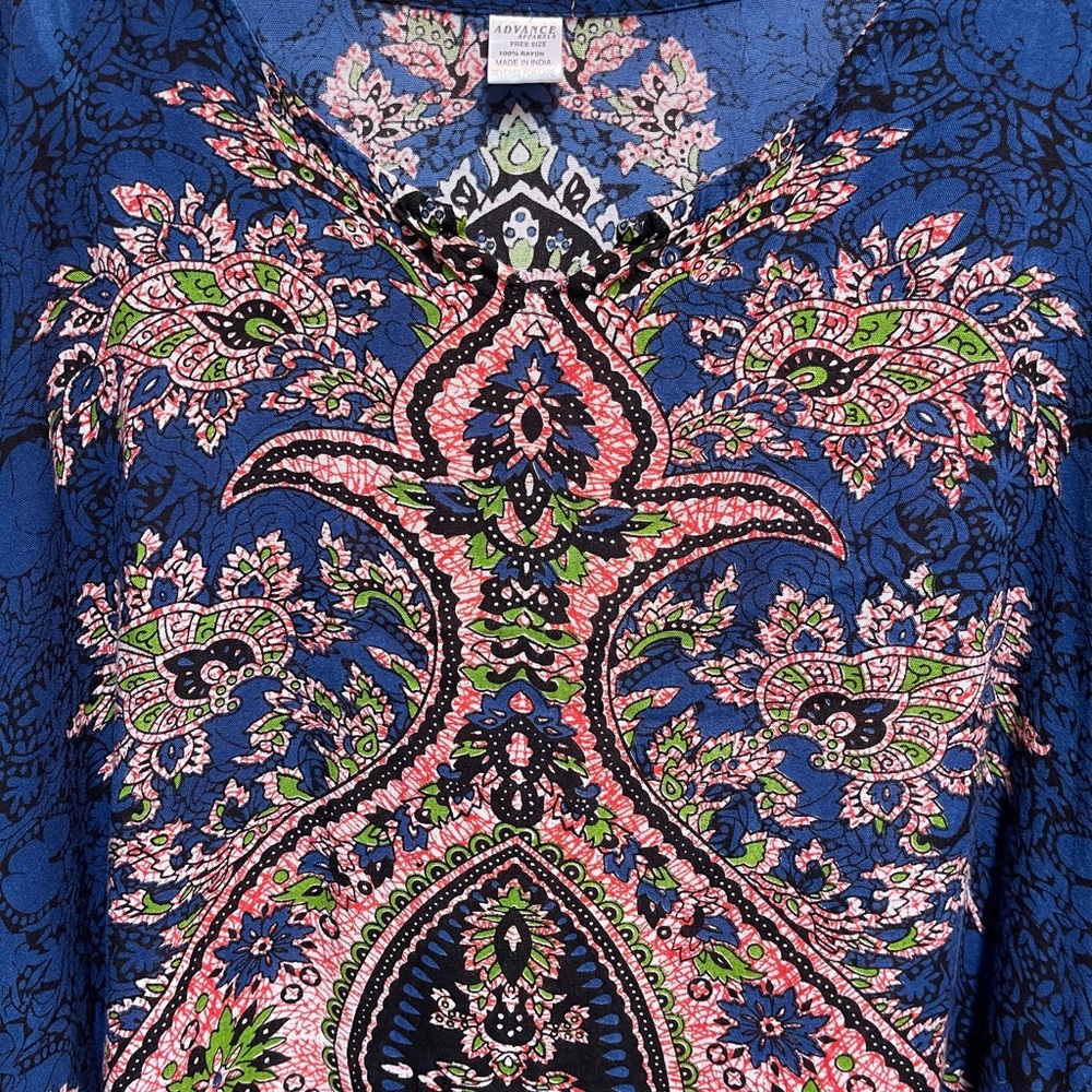 Advance Kaftan Beautiful Pattern Handkerchief Hem… - image 2